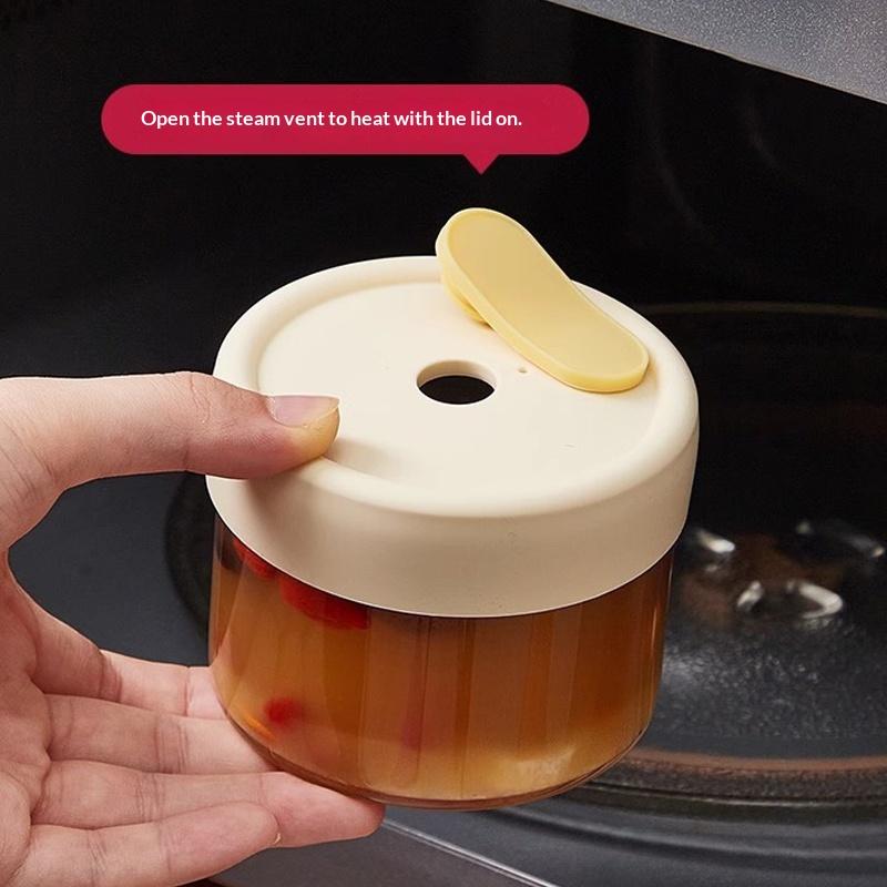 Meal Prep Juice Bottles - With Sealed Silicone Lid Heat Resistant