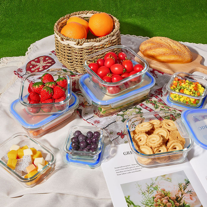 Meal Prep Glass - Glass Meal Prep Containers Lunch Box,