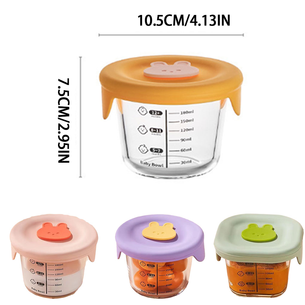 Meal Prep Glass - 4 PCS Mini Glass Bowl with
