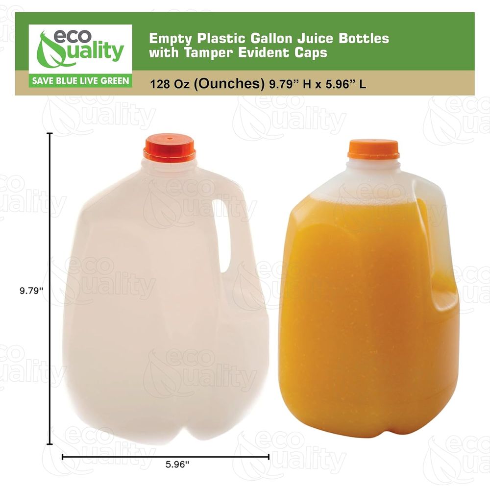 128 oz Gallon Size Plastic Jui - Meal Prep Juice Bottles ulasan dan harga