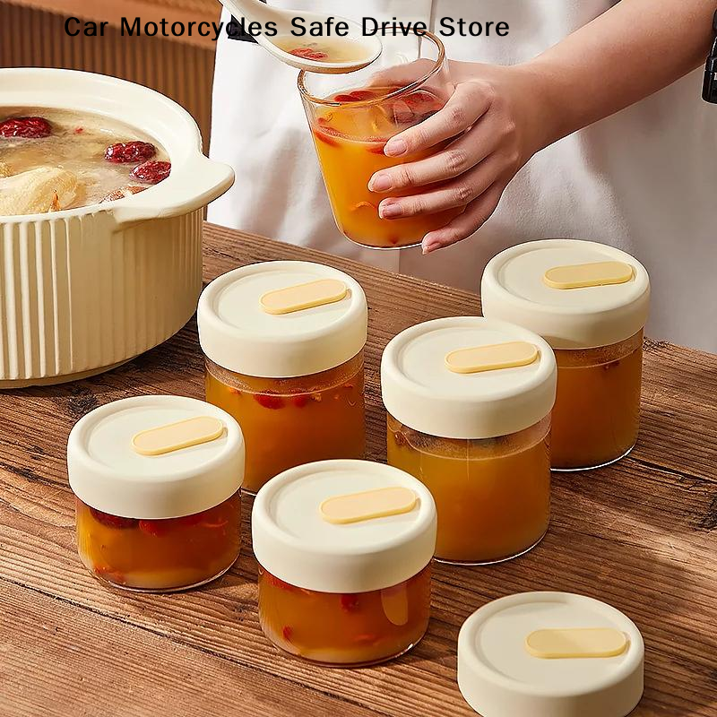 【CM】1Pc 240/400ML Glass Food S - Meal Prep Juice Bottles ulasan dan harga