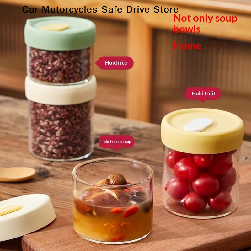 【CM】1Pc 240/400ML Glass Food S - Meal Prep Juice Bottles ulasan dan harga