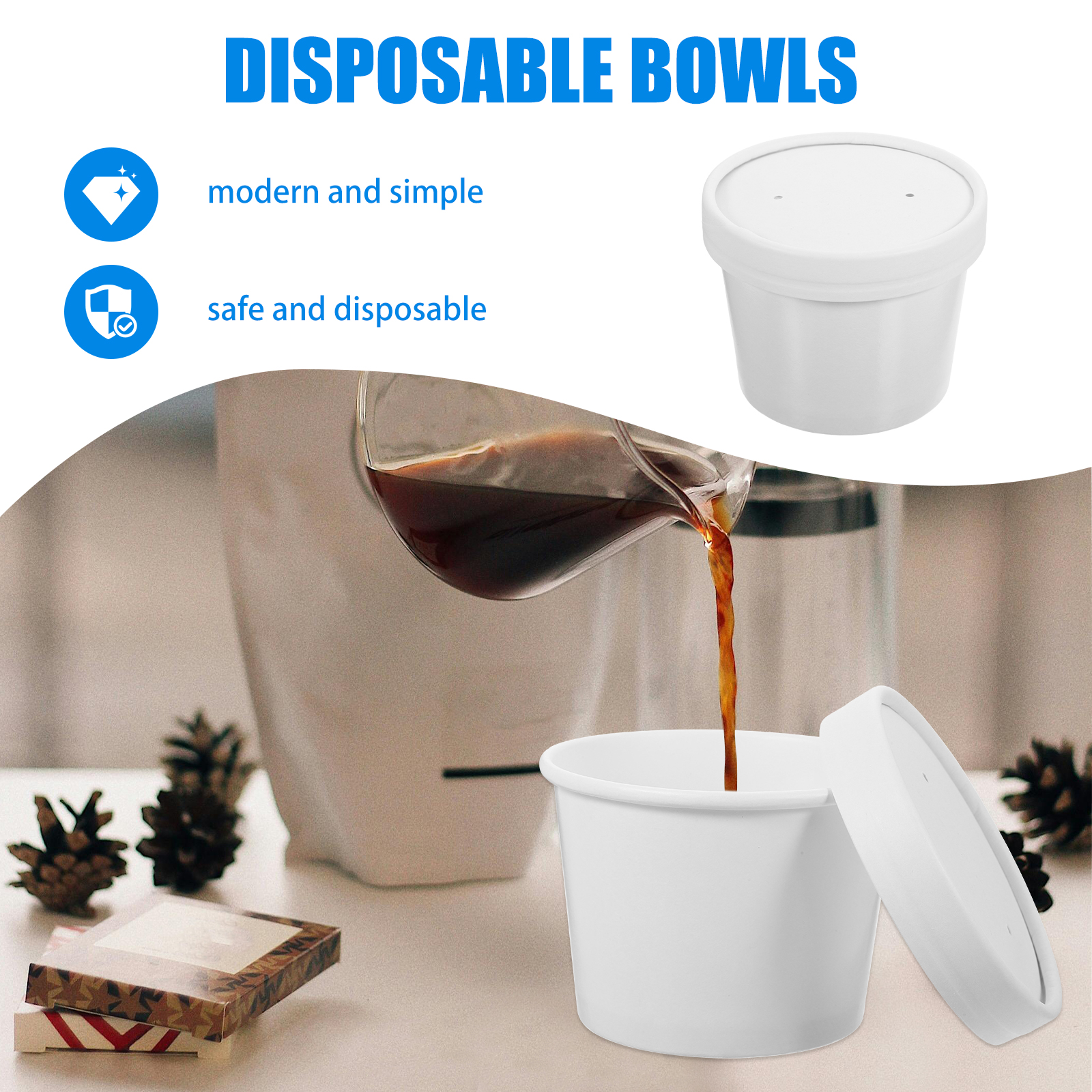 Travel Coffee Cup Disposable S - Meal Prep Yogurt Cups ulasan dan harga
