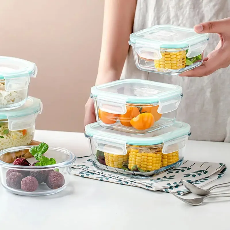 18Pcs Glass Food Storage Conta - Meal Prep Containers Xl ulasan dan harga