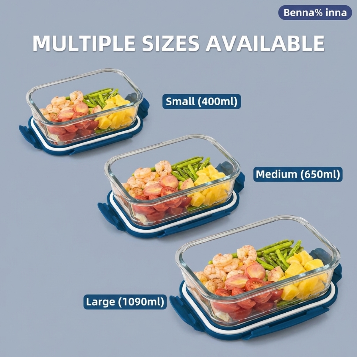 Rectangular Glass Meal Prep Co - Meal Prep Seafood ulasan dan harga