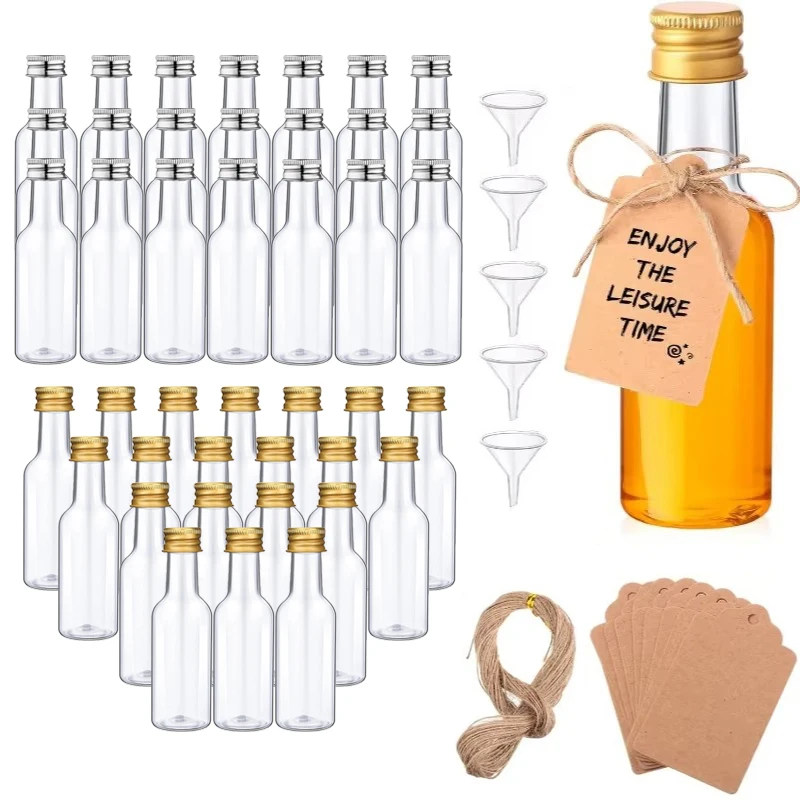Mini Plastic Wine Bottle Suit  - Meal Prep Juice Bottles ulasan dan harga