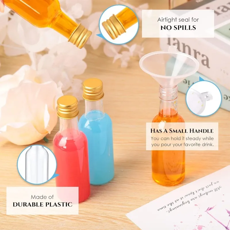 Mini Plastic Wine Bottle Suit  - Meal Prep Juice Bottles ulasan dan harga
