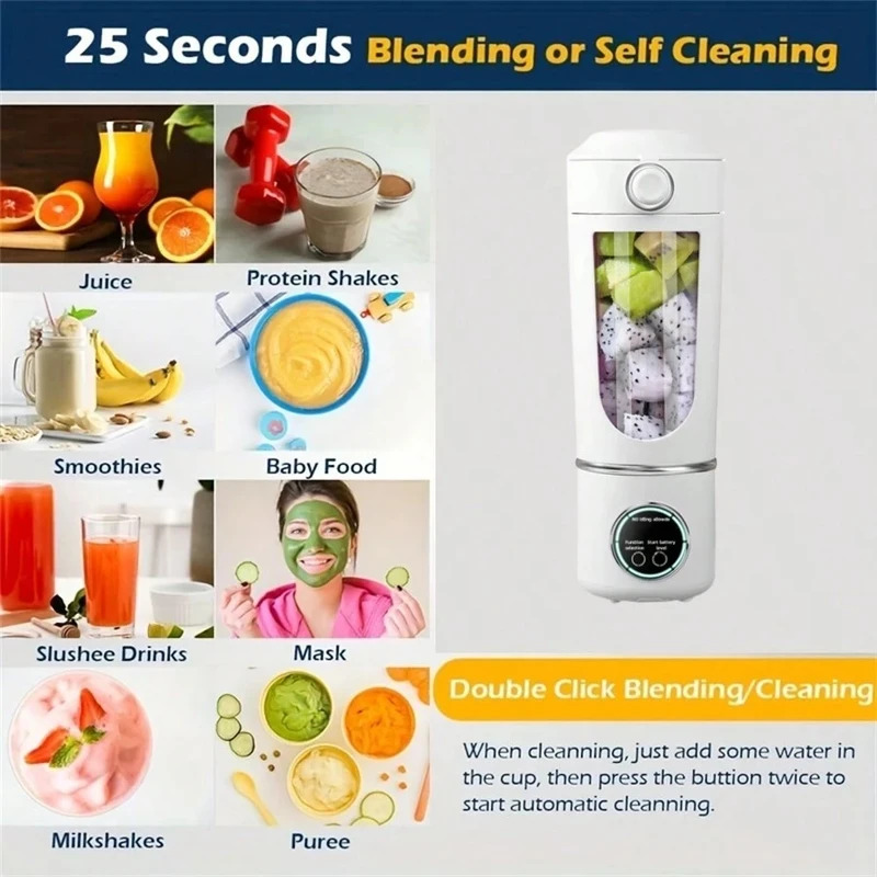 New Portable Juice Maker Blend - Meal Prep Juice Bottles ulasan dan harga