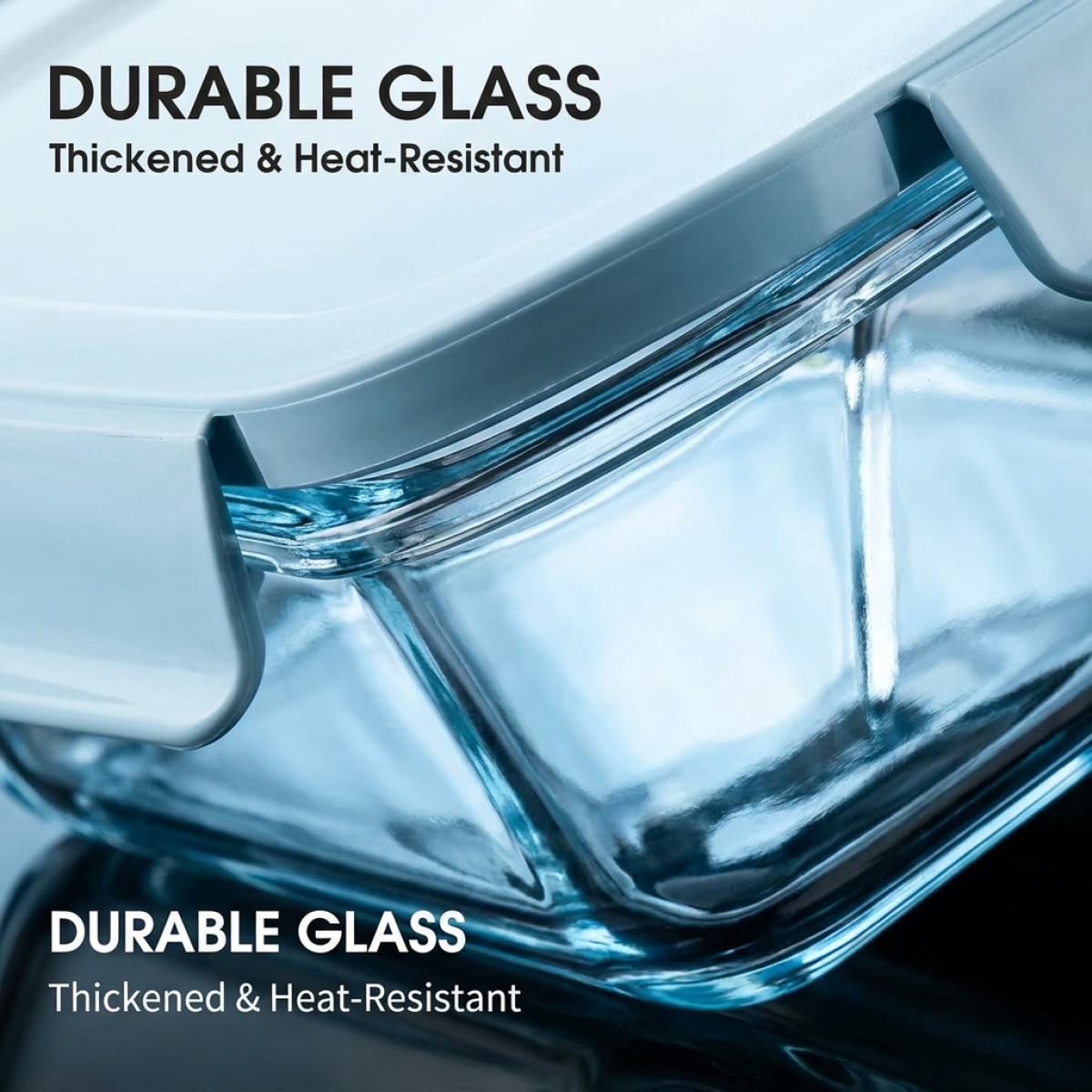 Sky Blue Glass Food Storage Co - Meal Prep Glass ulasan dan harga