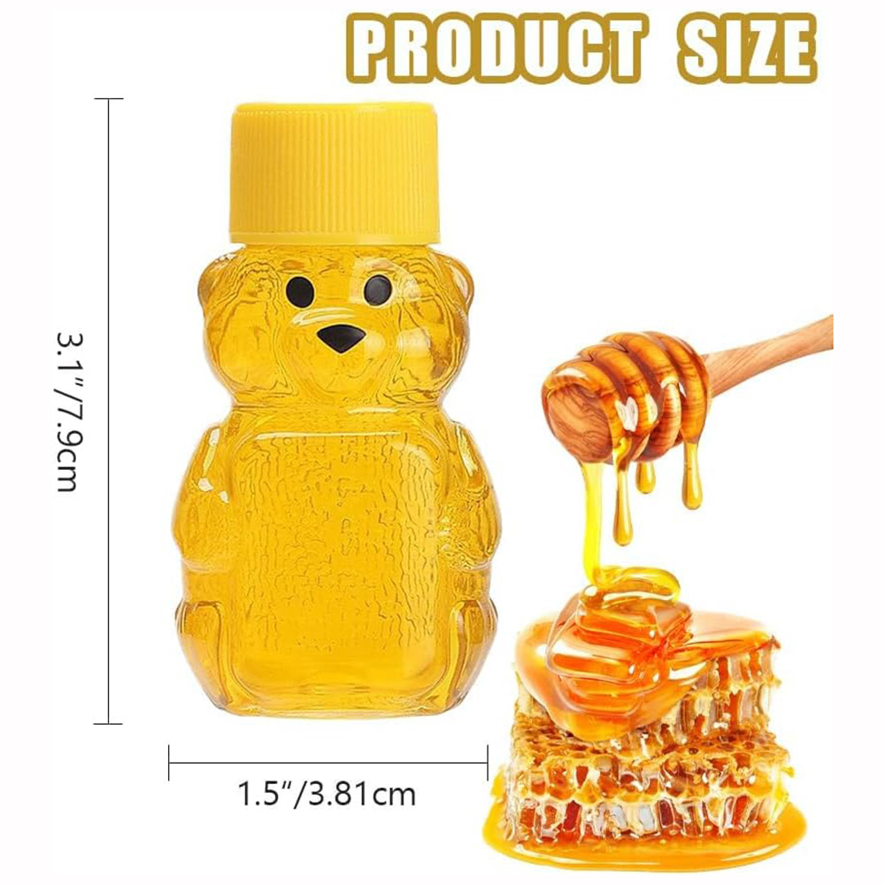 24 PCS 2 oz Plastic Honey Bear - Meal Prep Juice Bottles ulasan dan harga