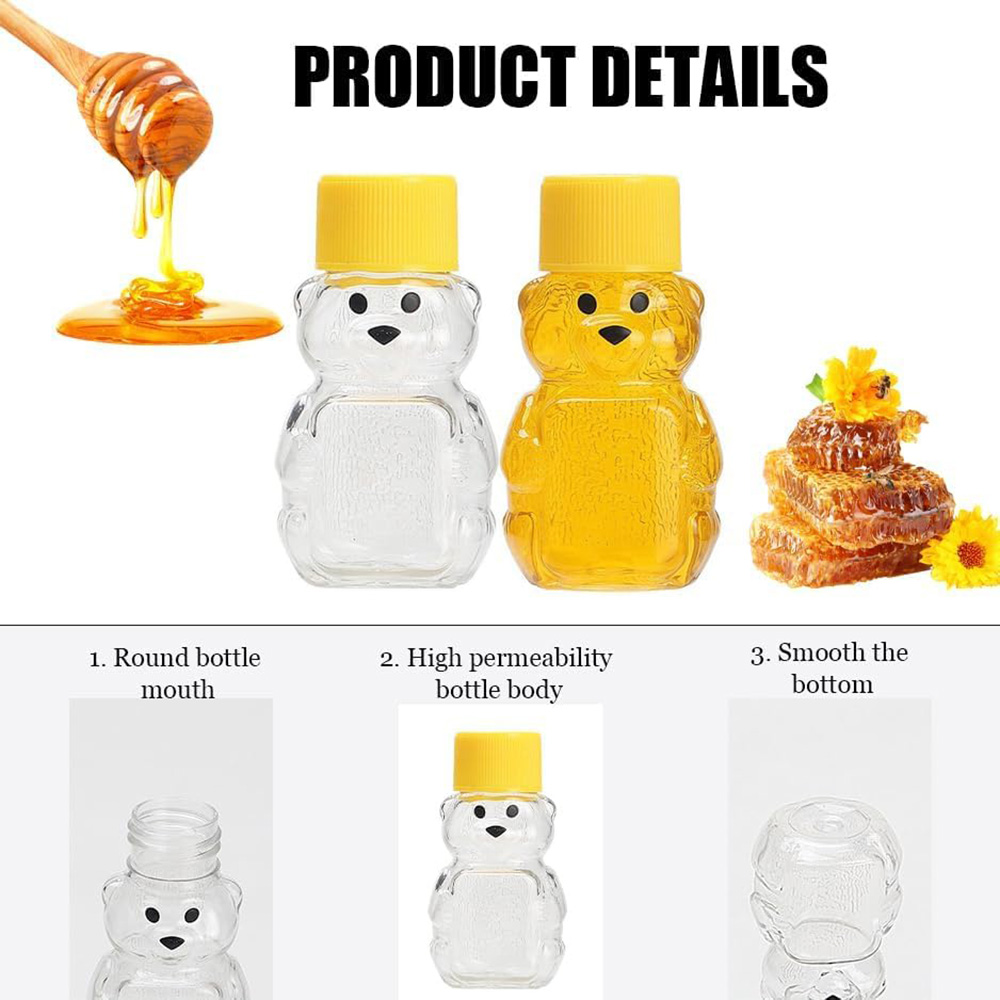 24 PCS 2 oz Plastic Honey Bear - Meal Prep Juice Bottles ulasan dan harga