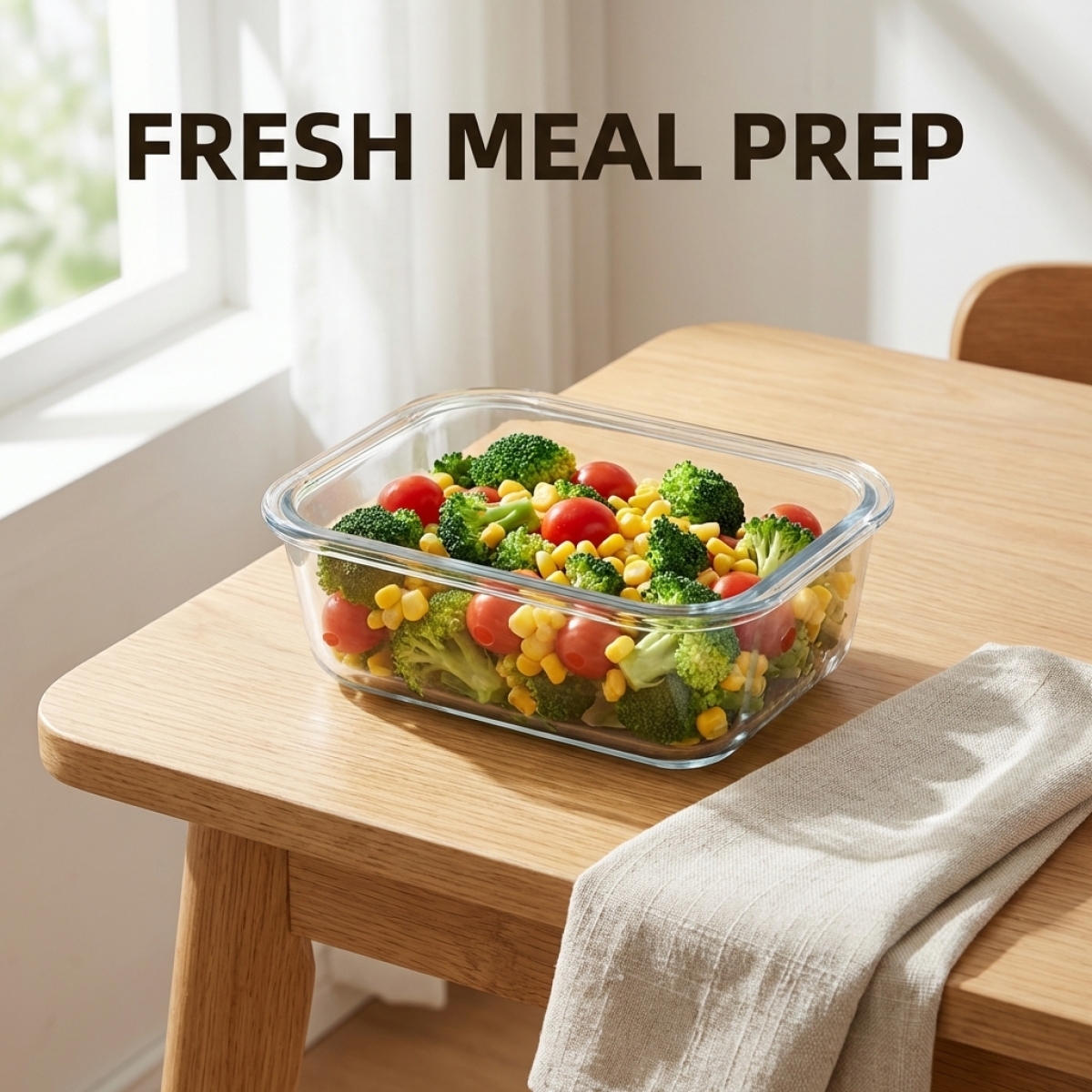 Star Sea Blue Glass Lunch Boxe - Meal Prep Seafood ulasan dan harga