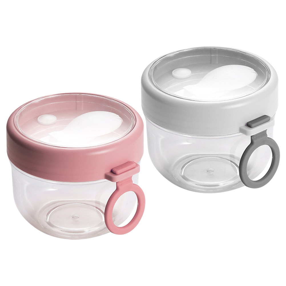 2Pcs Overnight Oats Containers - Meal Prep Yogurt Cups ulasan dan harga