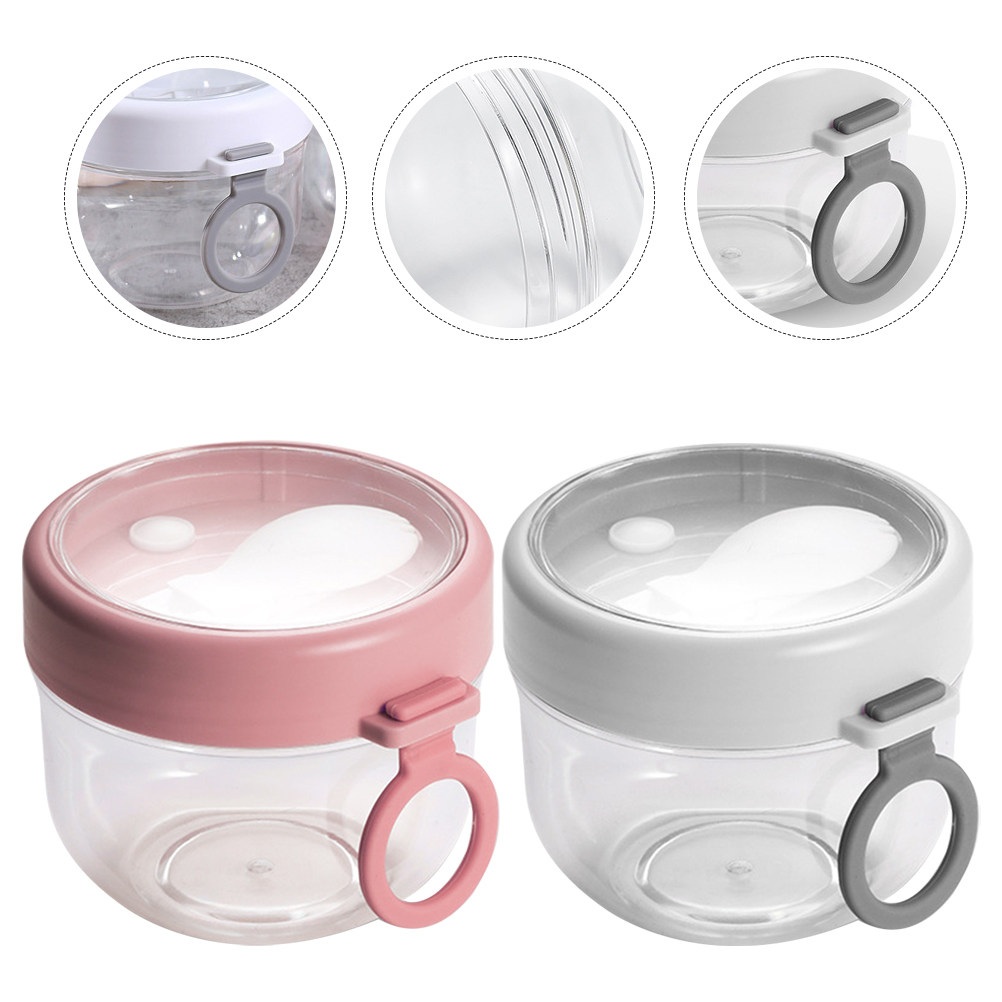 2Pcs Overnight Oats Containers - Meal Prep Yogurt Cups ulasan dan harga