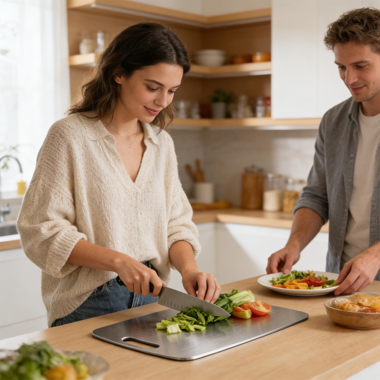 Stainless Steel Chopping Board - Meal Prep Chicken ulasan dan harga