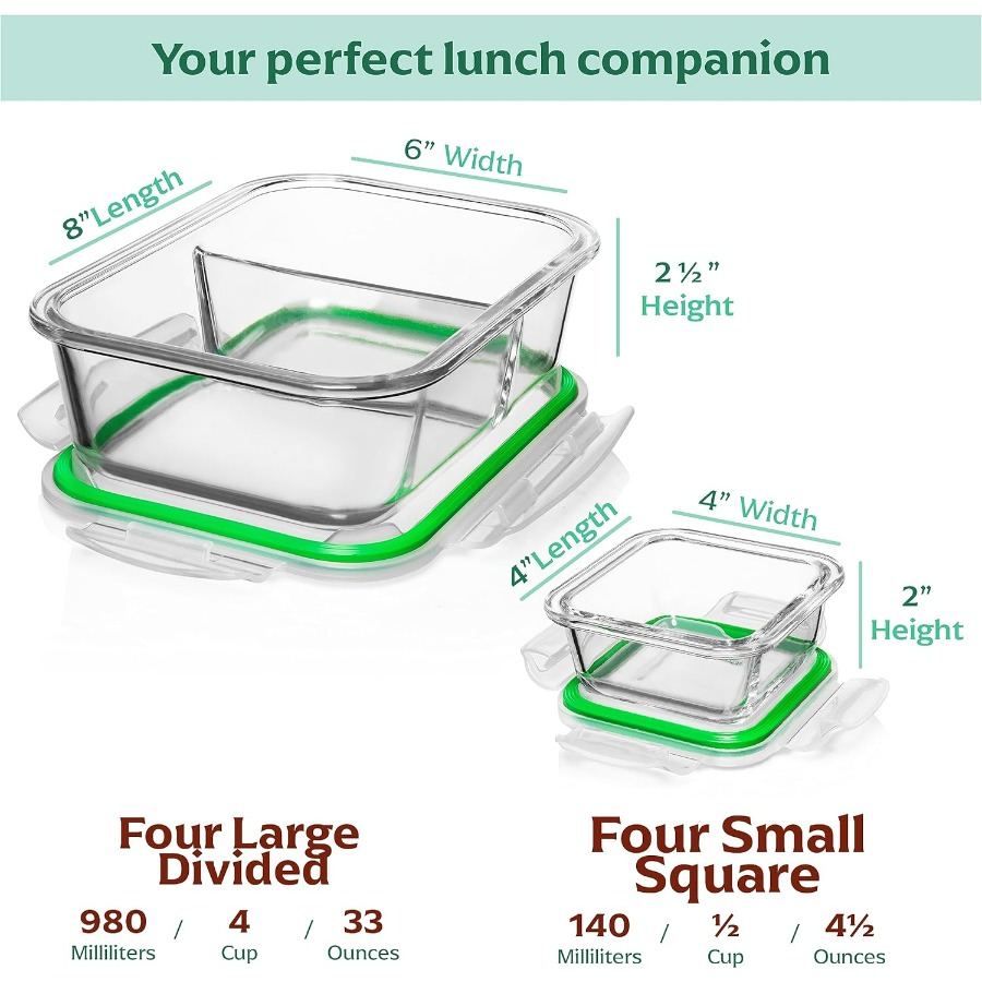 Glass Meal Prep Containers wit - Meal Prep Glass ulasan dan harga