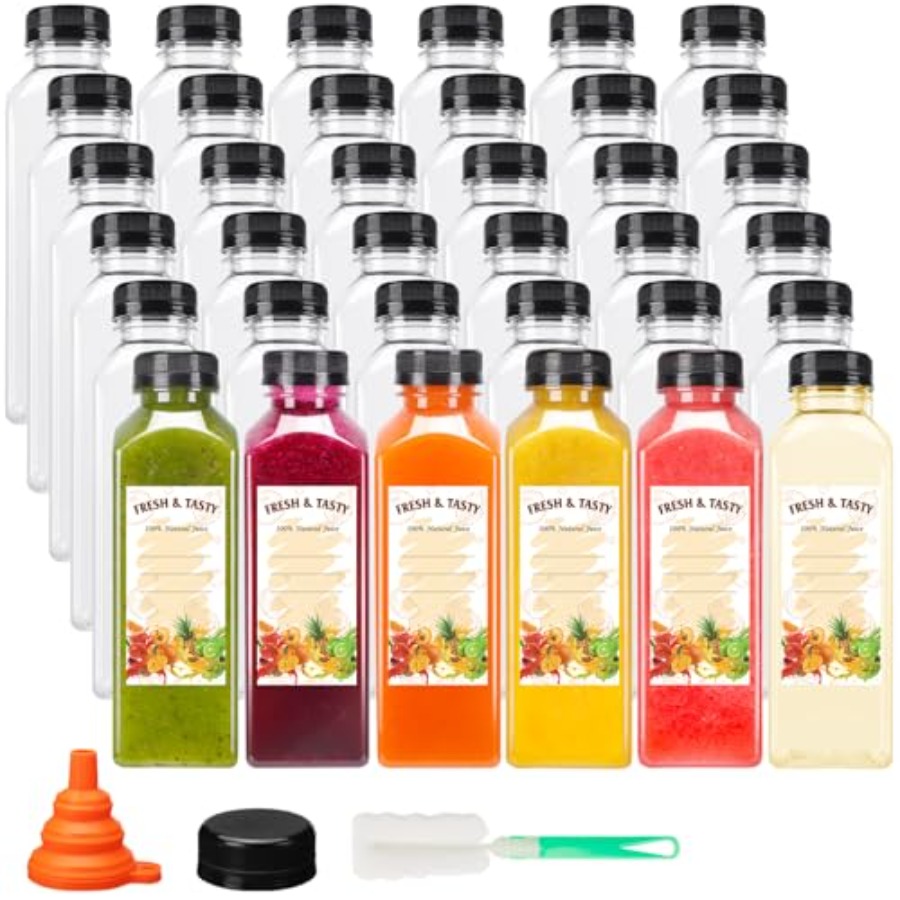 202636pcs 16oz Empty Plastic J - Meal Prep Juice Bottles ulasan dan harga
