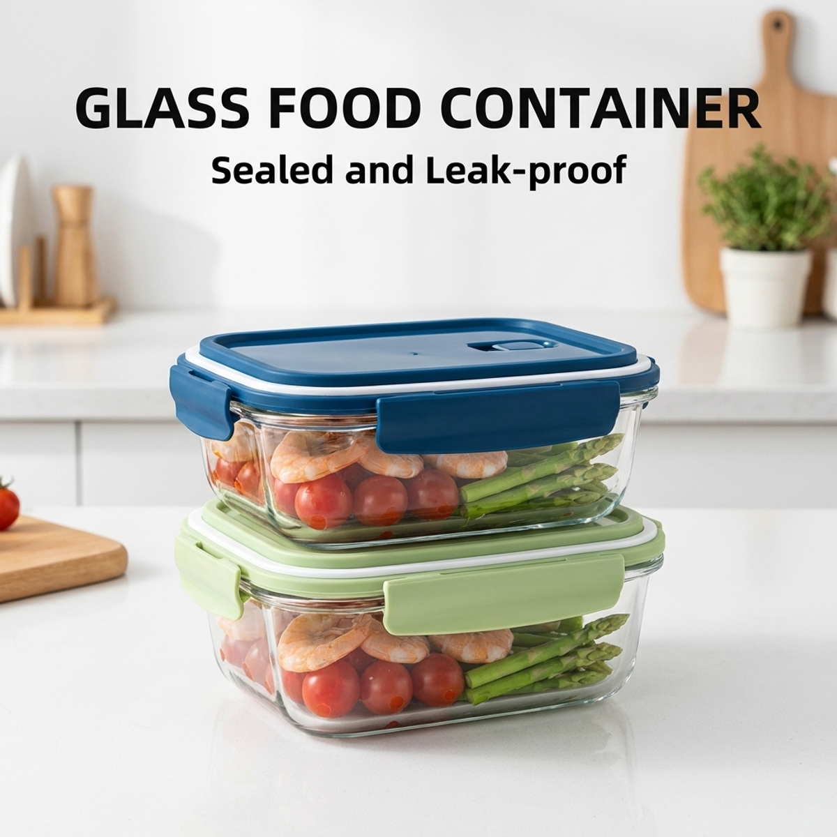 Star Sea Blue Glass Lunch Box  - Meal Prep Seafood ulasan dan harga