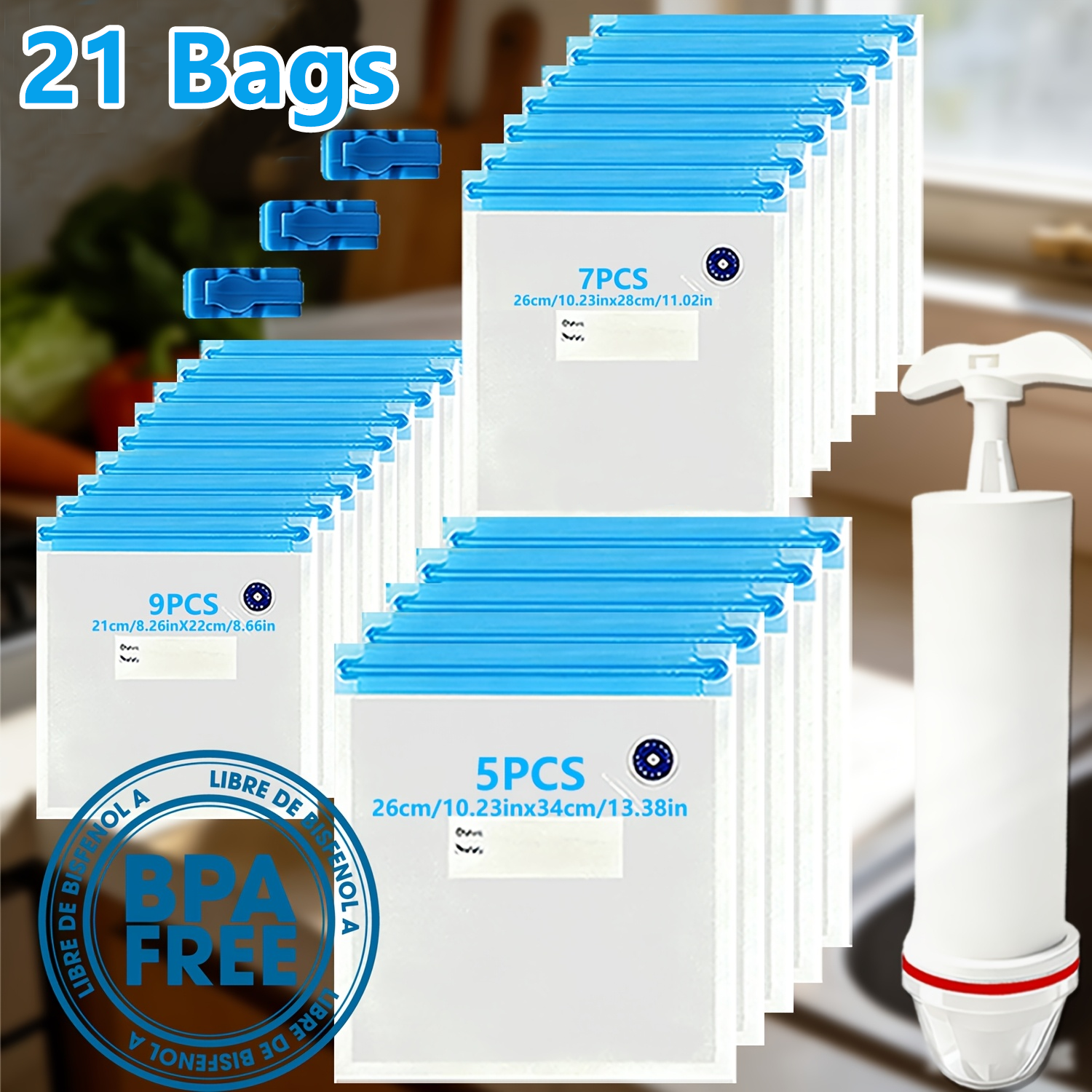 25PCS Reusable Vacuum Sealer B - Meal Prep Seafood ulasan dan harga
