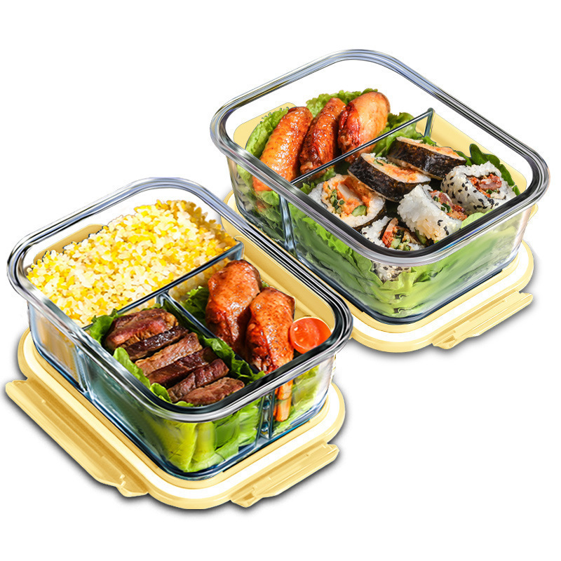 Glass Fresh-Keeping Box high B - Meal Prep Glass ulasan dan harga