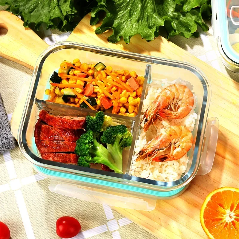 Glass Fresh-Keeping Box high B - Meal Prep Glass ulasan dan harga