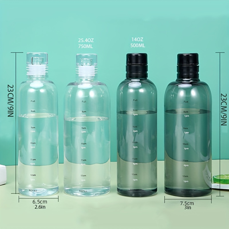 Simple Water Bottle With Time  - Meal Prep Juice Bottles ulasan dan harga