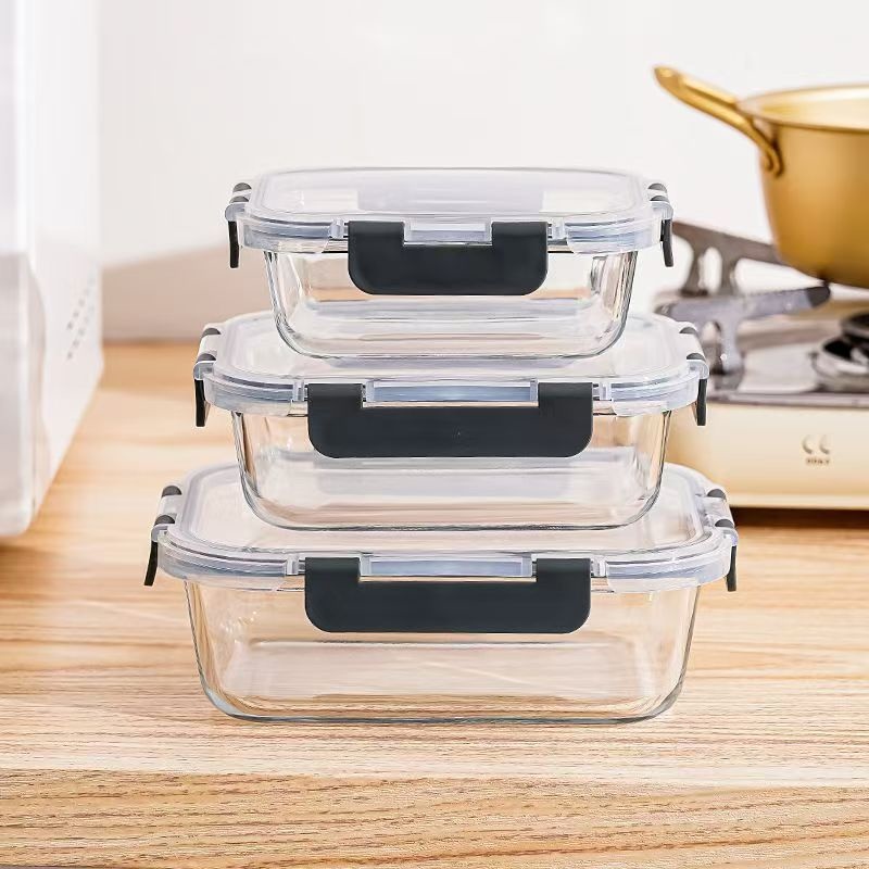 Glass Food Storage Container W - Meal Prep Glass ulasan dan harga