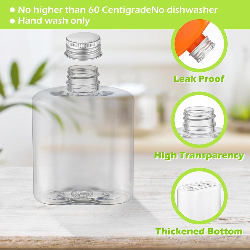 12 Pack Plastic Bottles with C - Meal Prep Juice Bottles ulasan dan harga