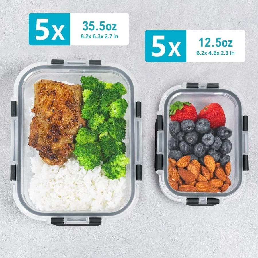 Glass Food Storage Containers  - Meal Prep Glass ulasan dan harga