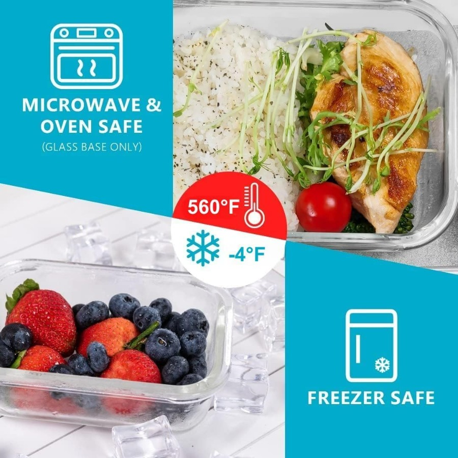Glass Food Storage Containers  - Meal Prep Glass ulasan dan harga