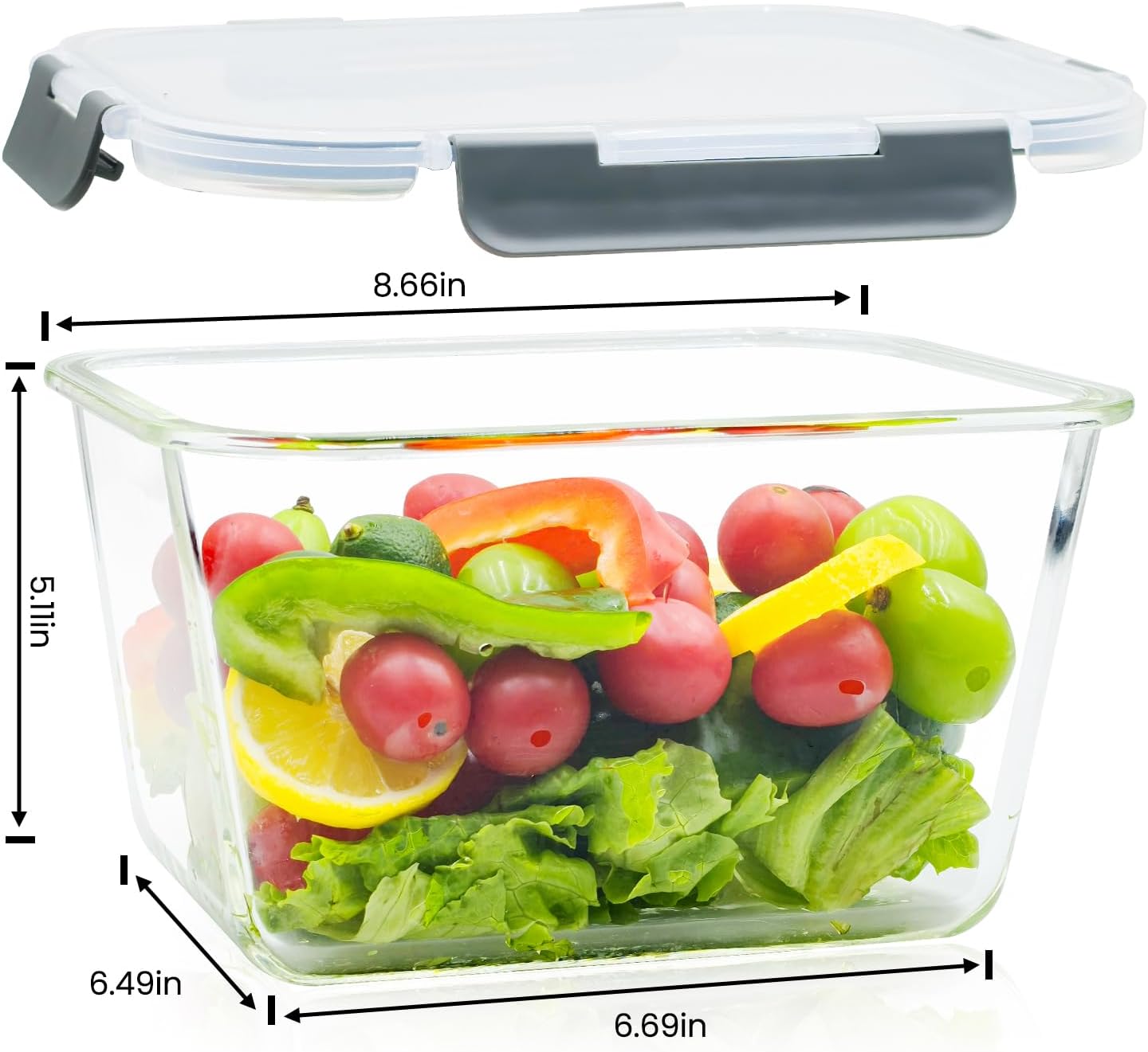 Large Glass Storage Containers - Meal Prep Rotisserie Chicken ulasan dan harga