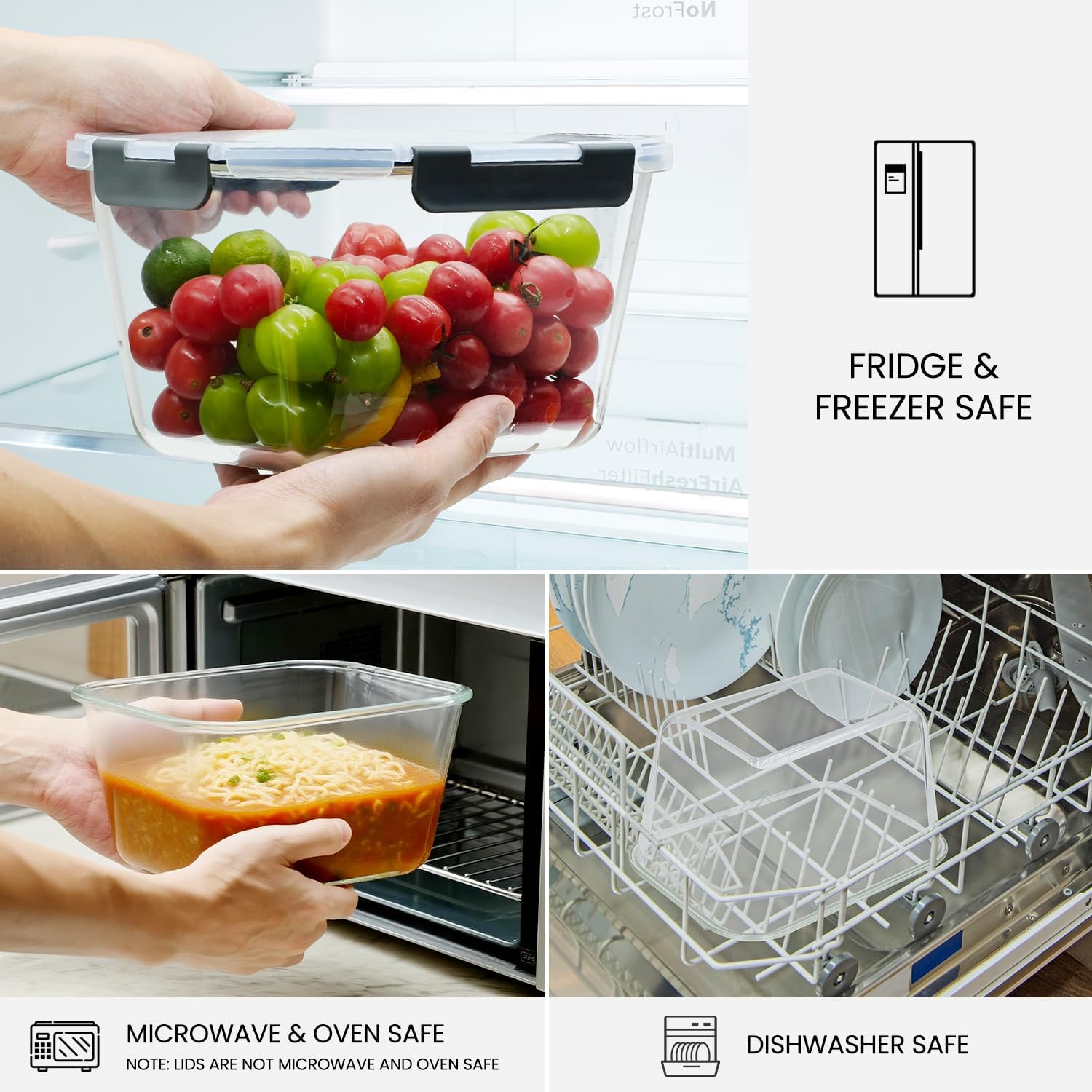 Large Glass Storage Containers - Meal Prep Rotisserie Chicken ulasan dan harga