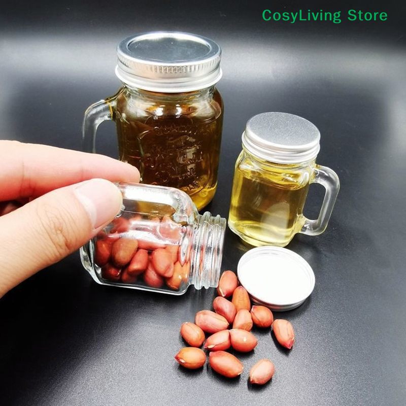 Mini Glass Sealed Bottle With  - Meal Prep Juice Bottles ulasan dan harga
