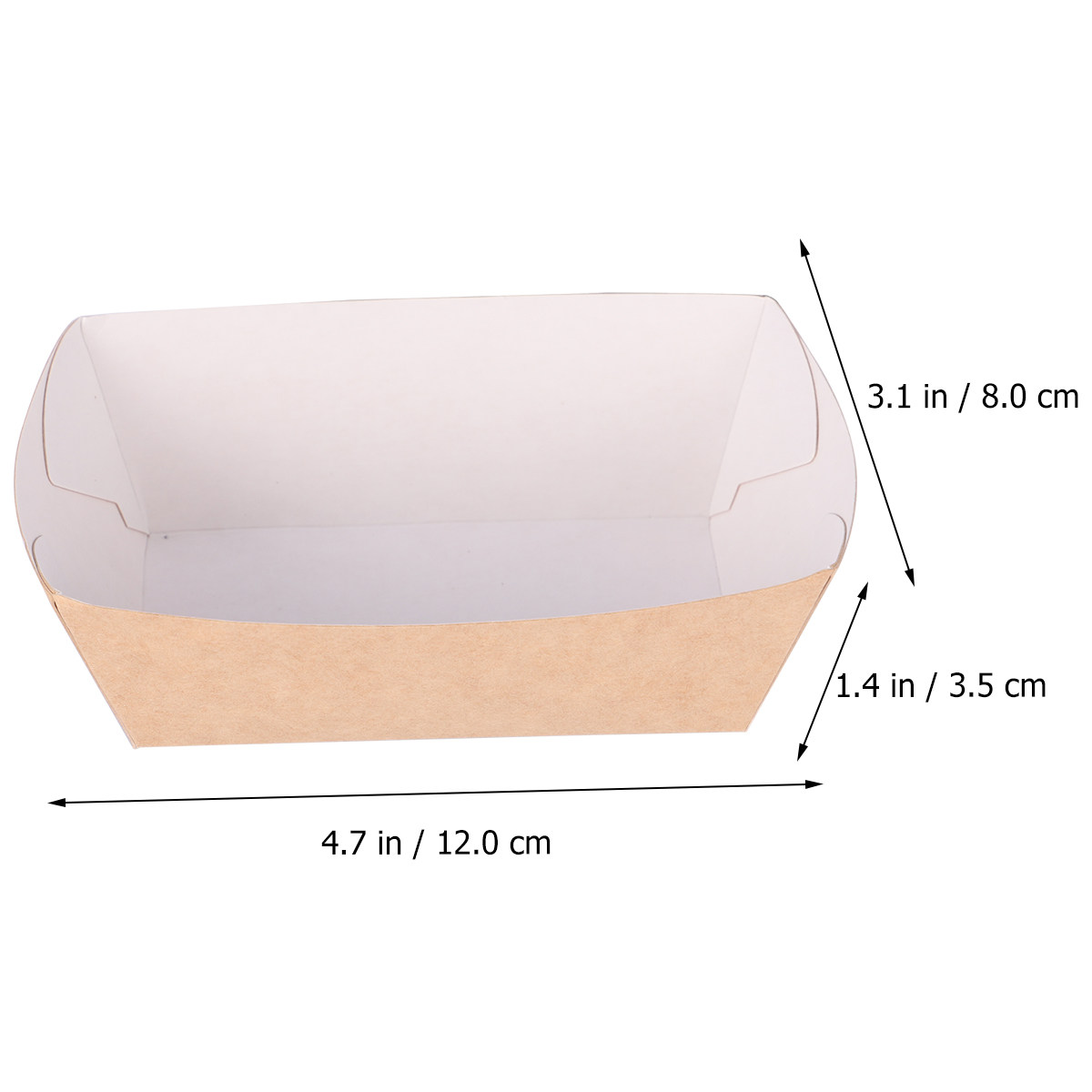 100Pcs Boat Shaped Kraft Paper - Meal Prep Chicken ulasan dan harga